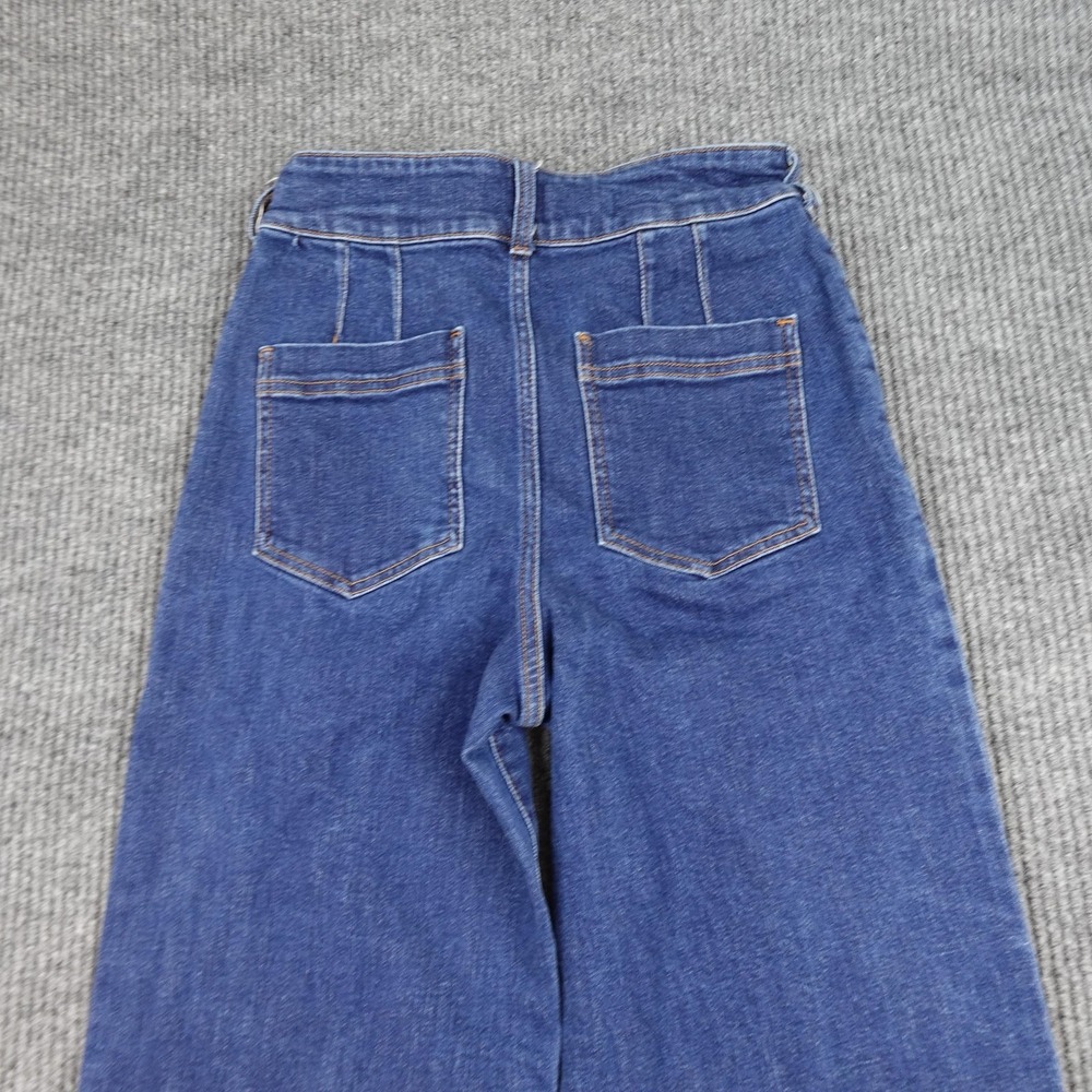 Anthropologie Pilcro The Skipper Jeans Womens 29 Blue High Rise Wide Leg - Picture 6 of 11
